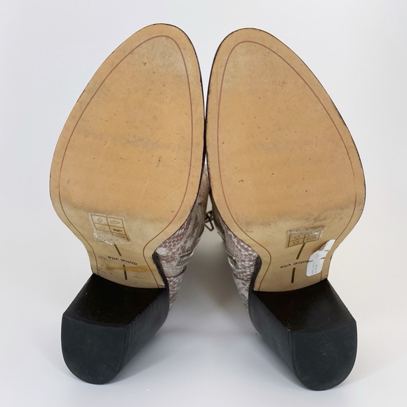 Dolce Vita Samie Snakeskin Booties White Multi - Picture 8 of 9